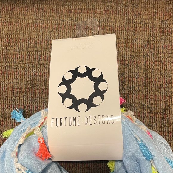 Light Blue Infinity Scarf by Fortune Design - Picture 2 of 3